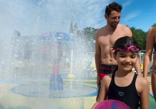 La splashzone du camping Domaine de Kerlann