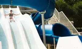 Toboggans au camping Les Pierres Couchées