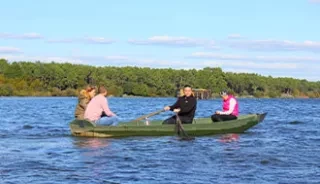 Du canoë sur l’Étang Blanc