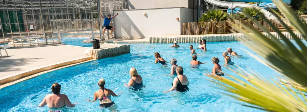 Aquagym au camping Bois de Bayadène