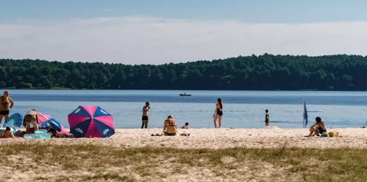 Plage privée du camping La Réserve