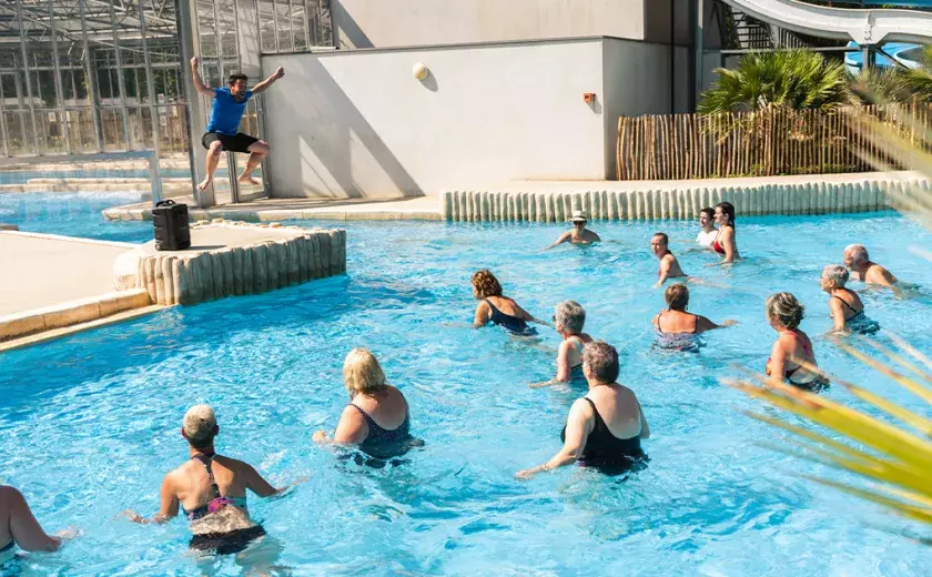 Aquagym au camping Bois de Bayadène